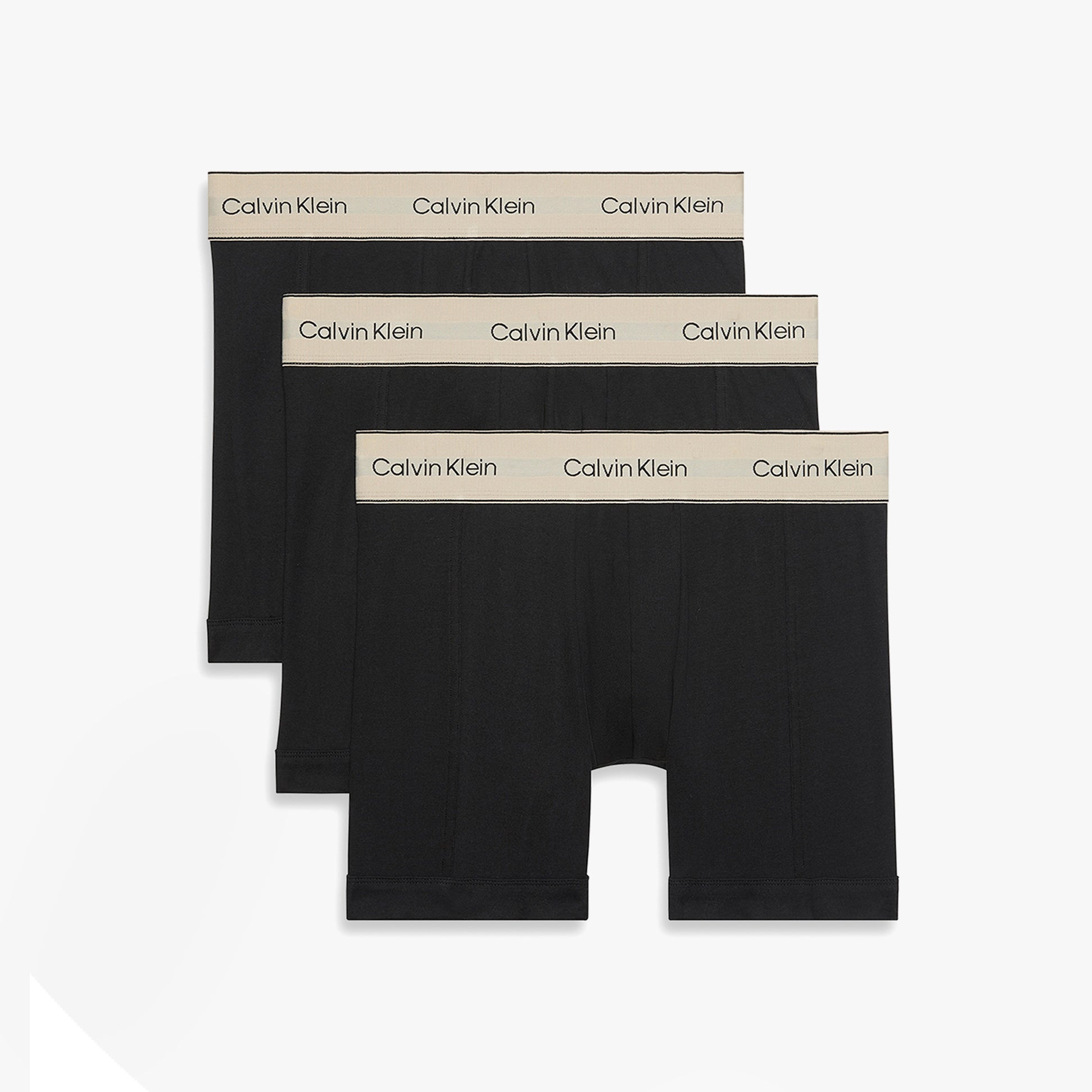 Calvin Klein BOXER BRIEF 3 Pack Mens Cotton Stretch Black