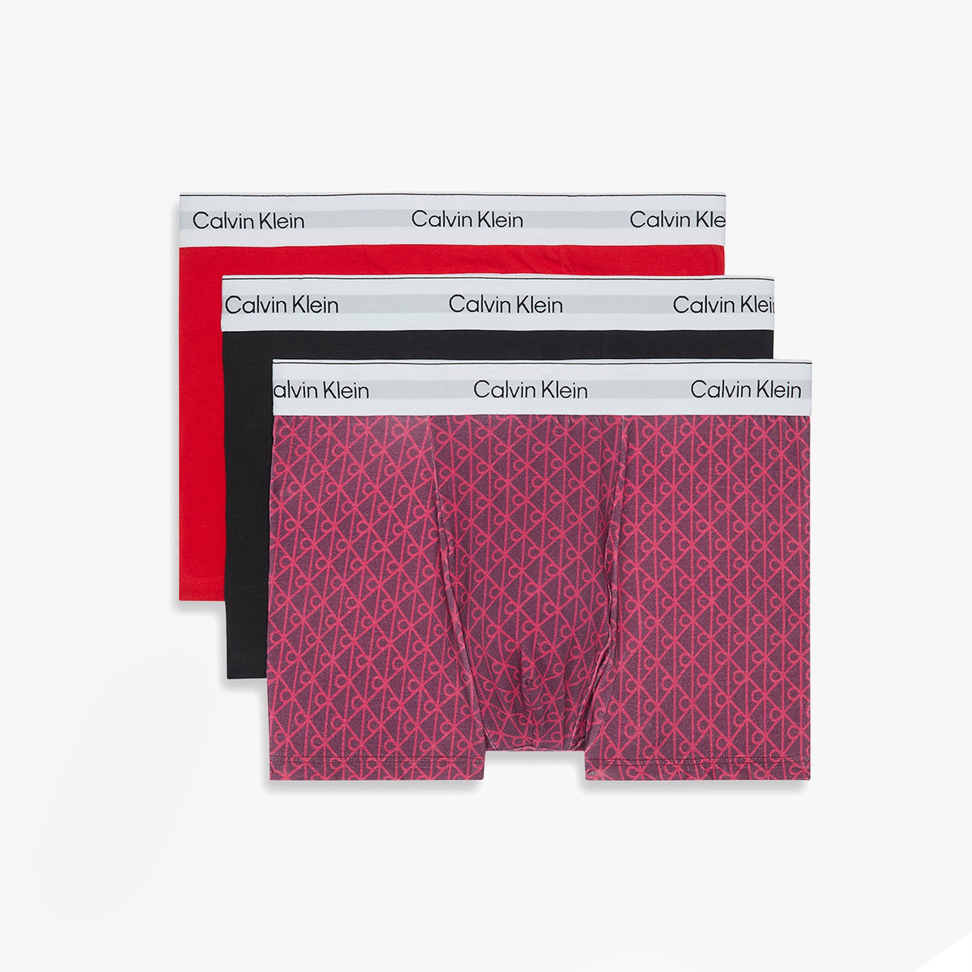 Calvin Klein RELAXED FIT 3 Pack Mens Trunks Multicoloured