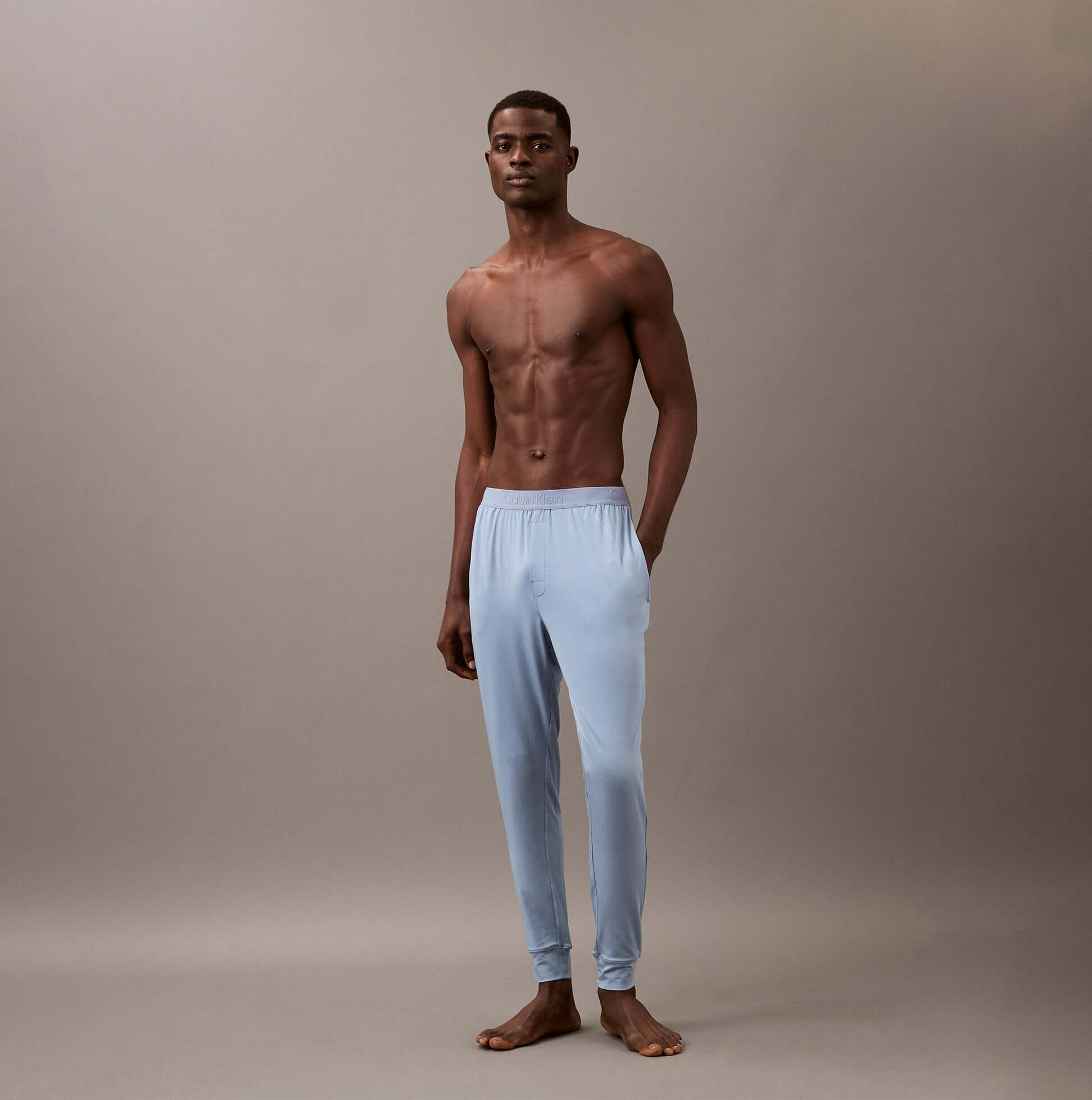 Calvin Klein ULTRA SOFT MODAL Mens Lounge Joggers Faded Denim