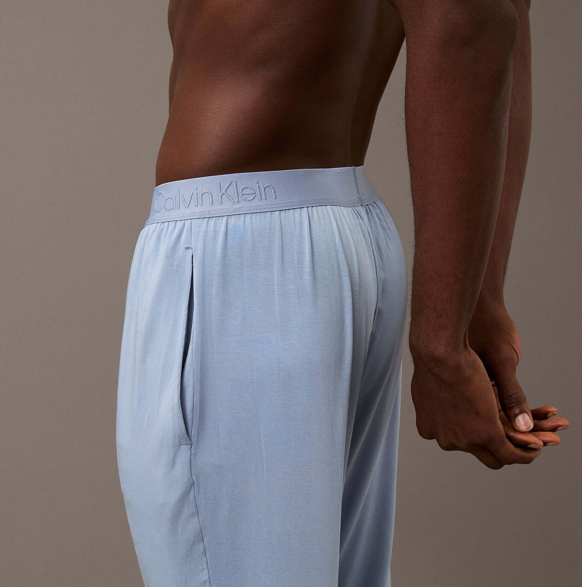 Calvin Klein ULTRA SOFT MODAL Mens Lounge Joggers Faded Denim