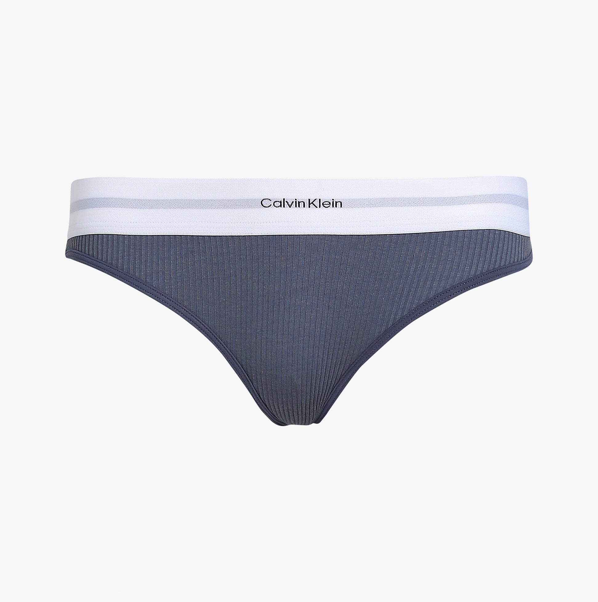 Calvin Klein BIKINI Brief Womens Cotton Modal Stretch Rib Grisaille