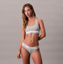 Calvin Klein Icon Cotton Modal Womens Unlined Bralette Grey