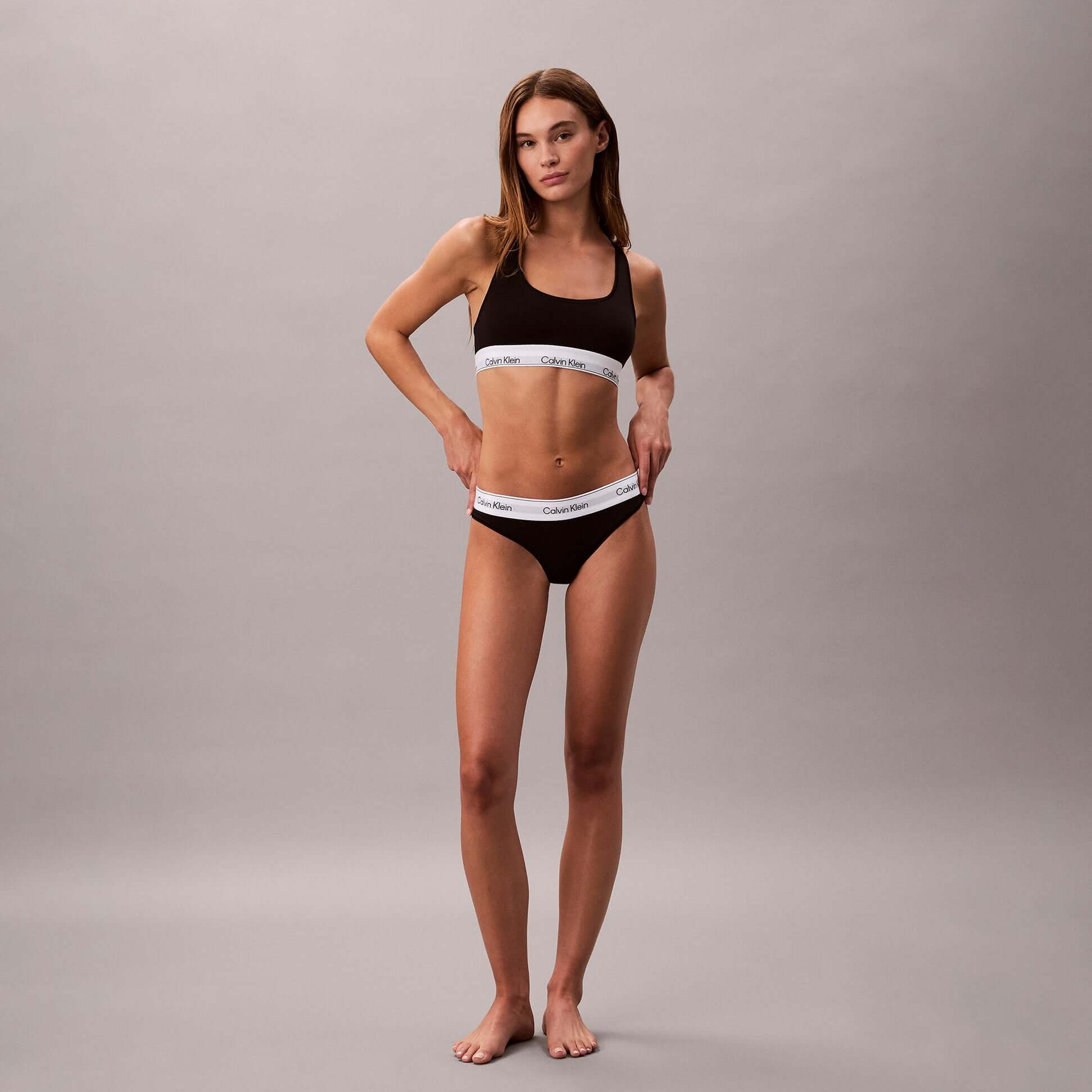 Calvin Klein Icon Cotton Modal Womens Unlined Bralette Black