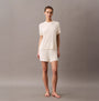 Calvin Klein ULTRA SOFT MODAL Womens Lounge T-Shirt Ivory