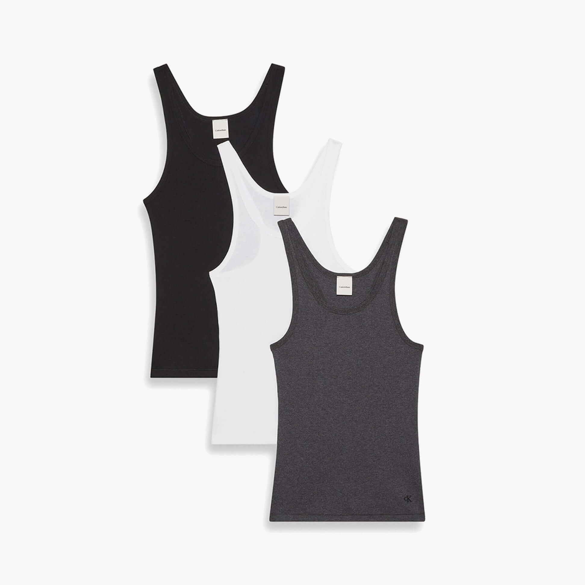 Calvin Klein SCOOP NECK COTTON TA Womens T-Shirts & Tank Tops Multicoloured