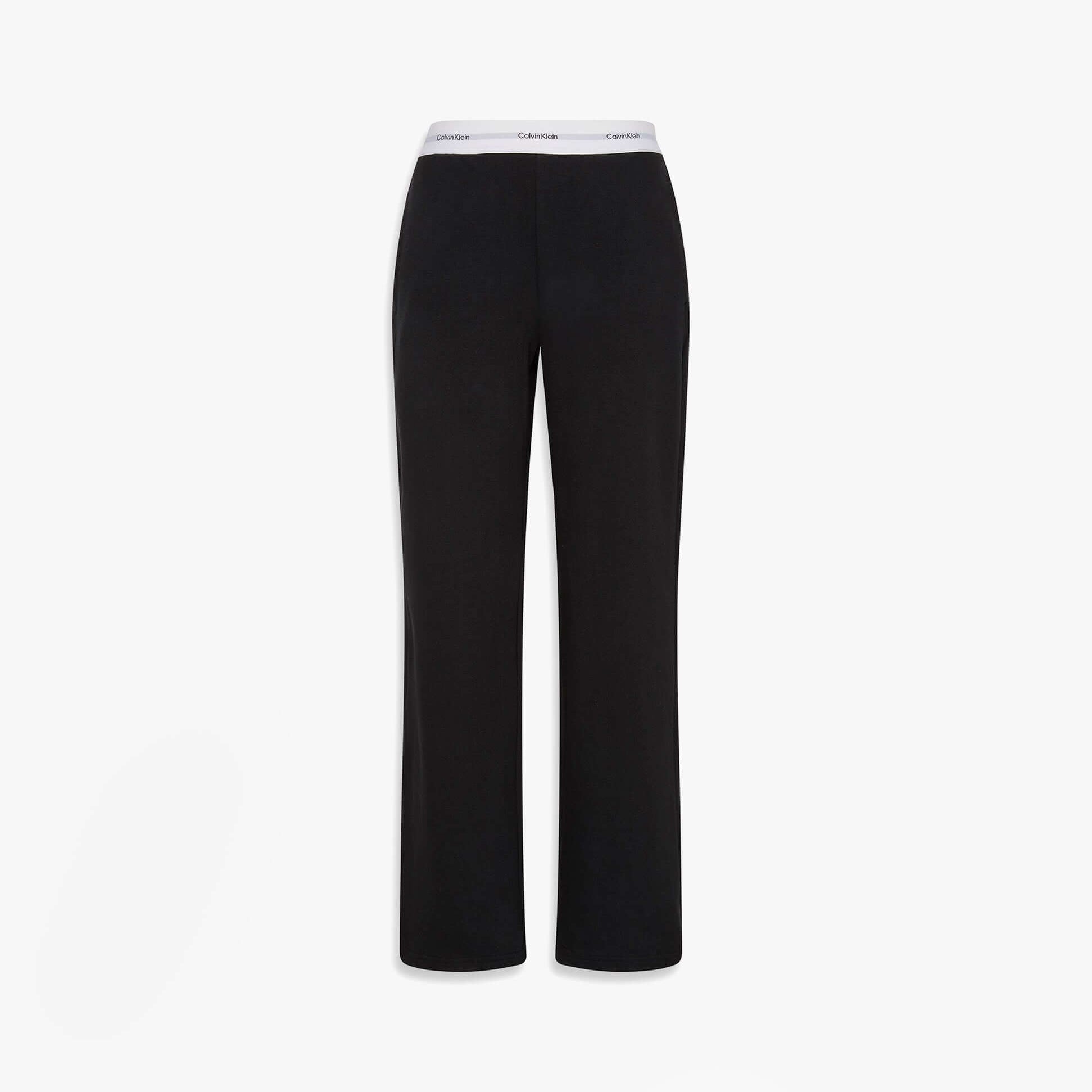 Calvin Klein LOGO JERSEY PANT Womens Black