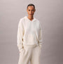 Calvin Klein PLUSH HOODIE. Womens Ivory