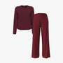 Calvin Klein LS TEE FLANNEL PANT Womens Pant Set Red