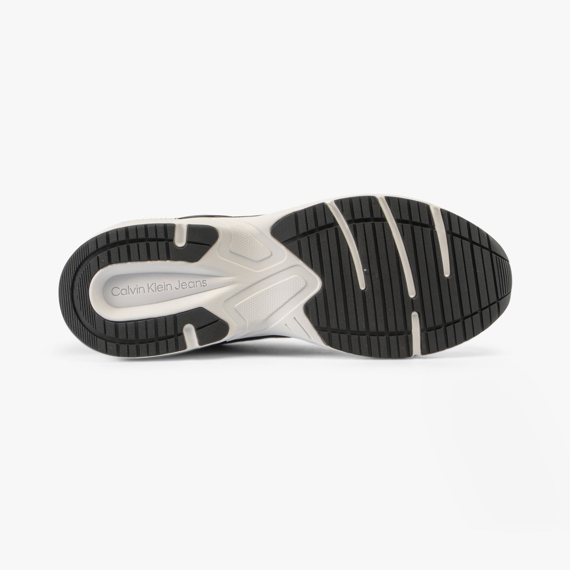 Calvin Klein RETRO TENNIS Mens Trainers Black/Black/Eggshell