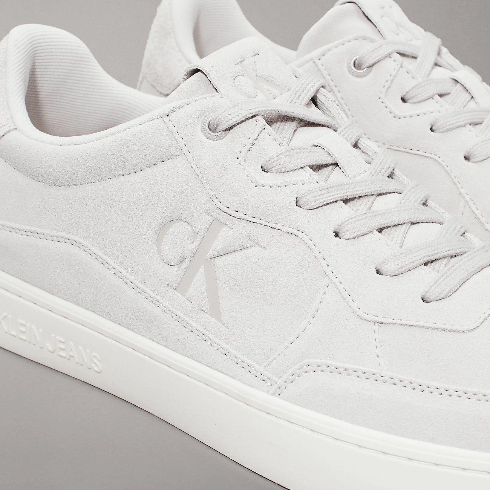 Calvin Klein CLASSIC CUPSOLE ICON Mens Trainers Eggshell/Creamy White