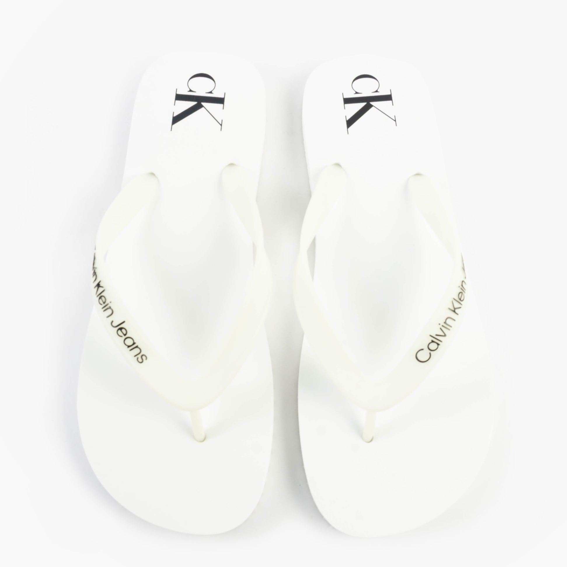 Calvin Klein BEACH SANDAL TRANSPA Mens Sandals Bright White/Black