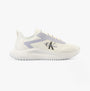 Calvin Klein EVA RUNNER LOW LACE Womens Trainers Bright White/Pastel Lilac