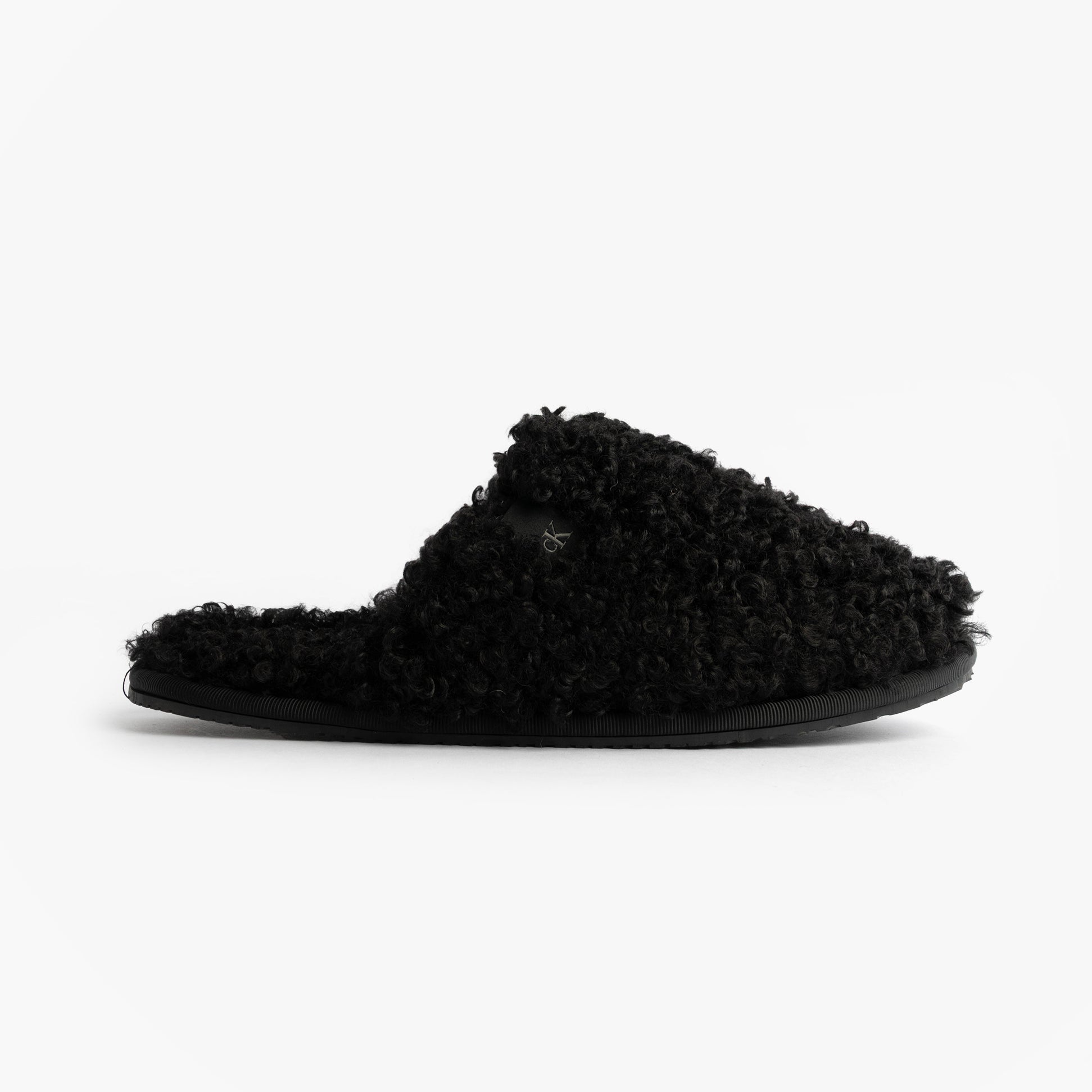 Calvin Klein CLOSE SLIPPER FUR Womens Slippers Black