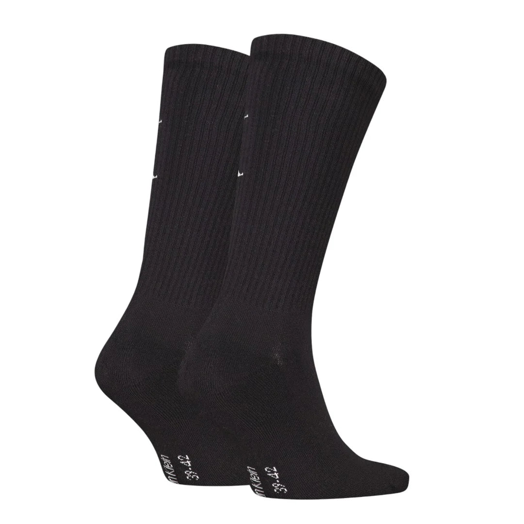 Calvin Klein 2 Pack Monogram Mens Socks Black