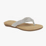 Cipriata ALCEE Womens Diamante Toe Post Sandals Silver