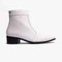 Club Cubano CAESAR Mens Cuban Heel Boots White