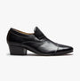 Club Cubano CARLUCCIO Mens Leather Cuban Heel Shoes Black