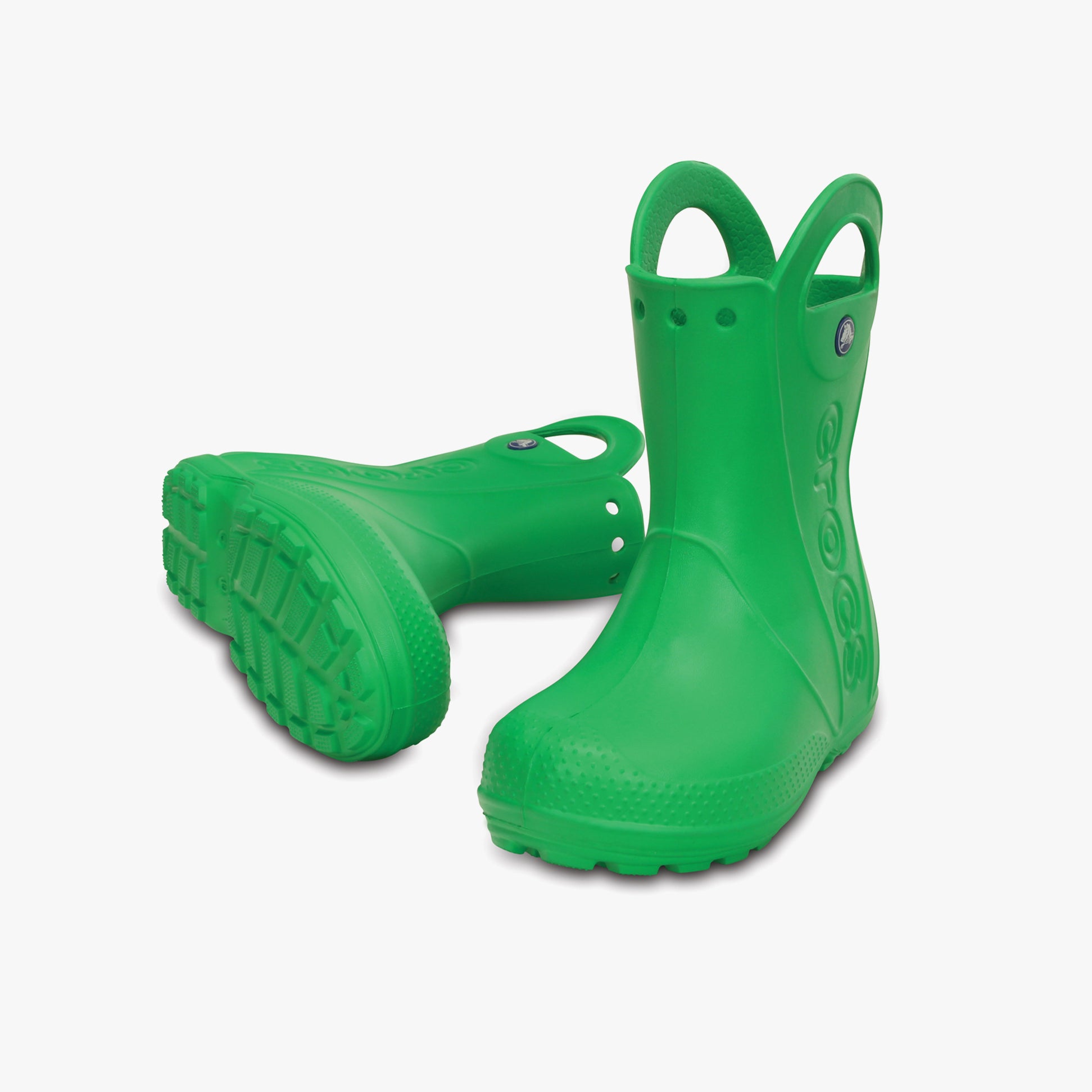 Crocs 12803-3E8 HANDLE IT RAIN BOOT Kids Wellies Green