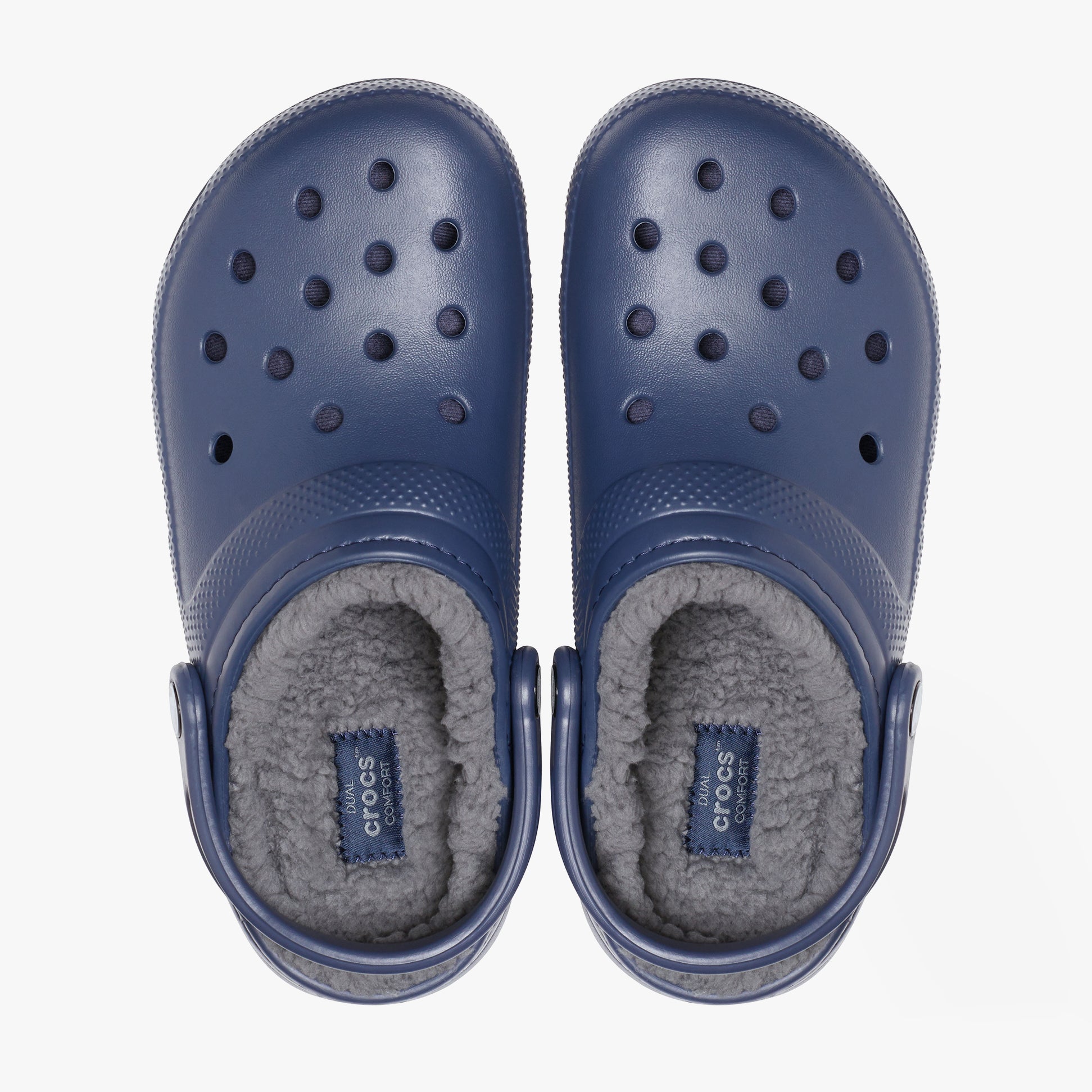 Crocs 203591-459 CLASSIC LINED Unisex Clogs Navy/Charcoal
