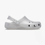 Crocs 205942-0IC CLASSIC GLITTER LINED Womens Clogs Silver Glitter