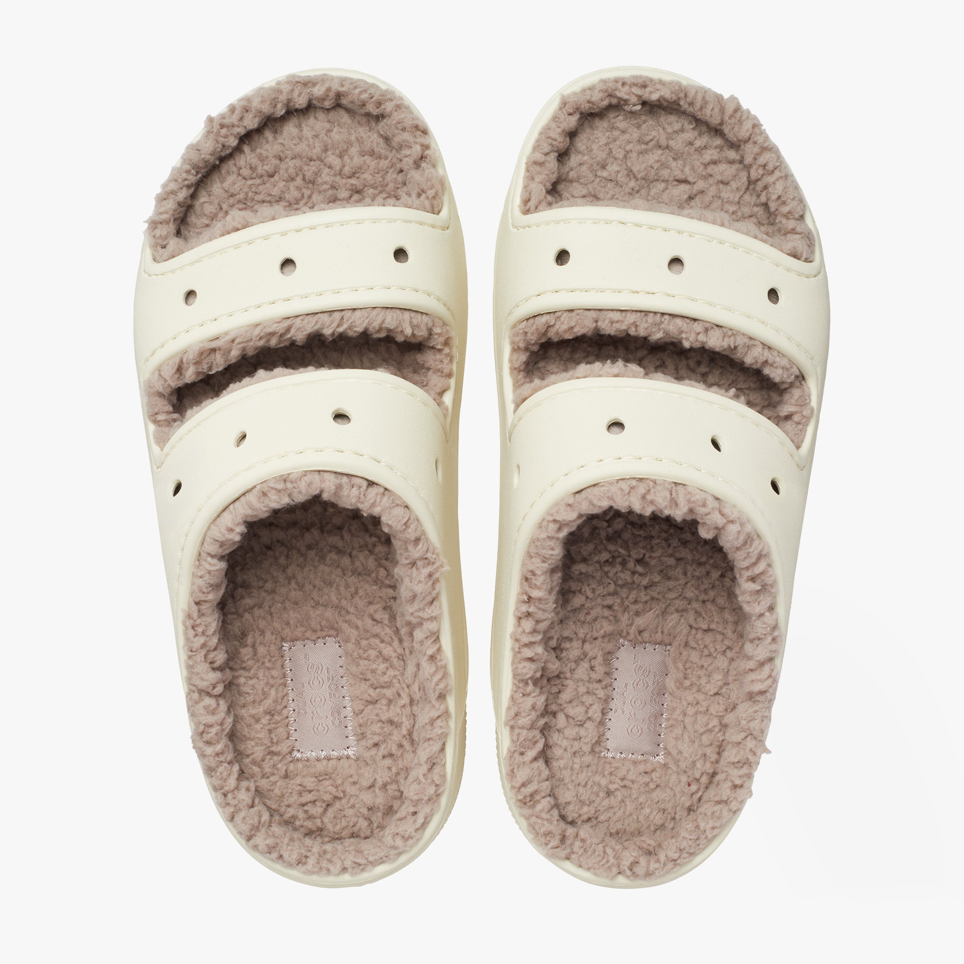 Crocs 207446-2YC CLASSIC COZZZY Unisex Sliders Bone/Mushroom