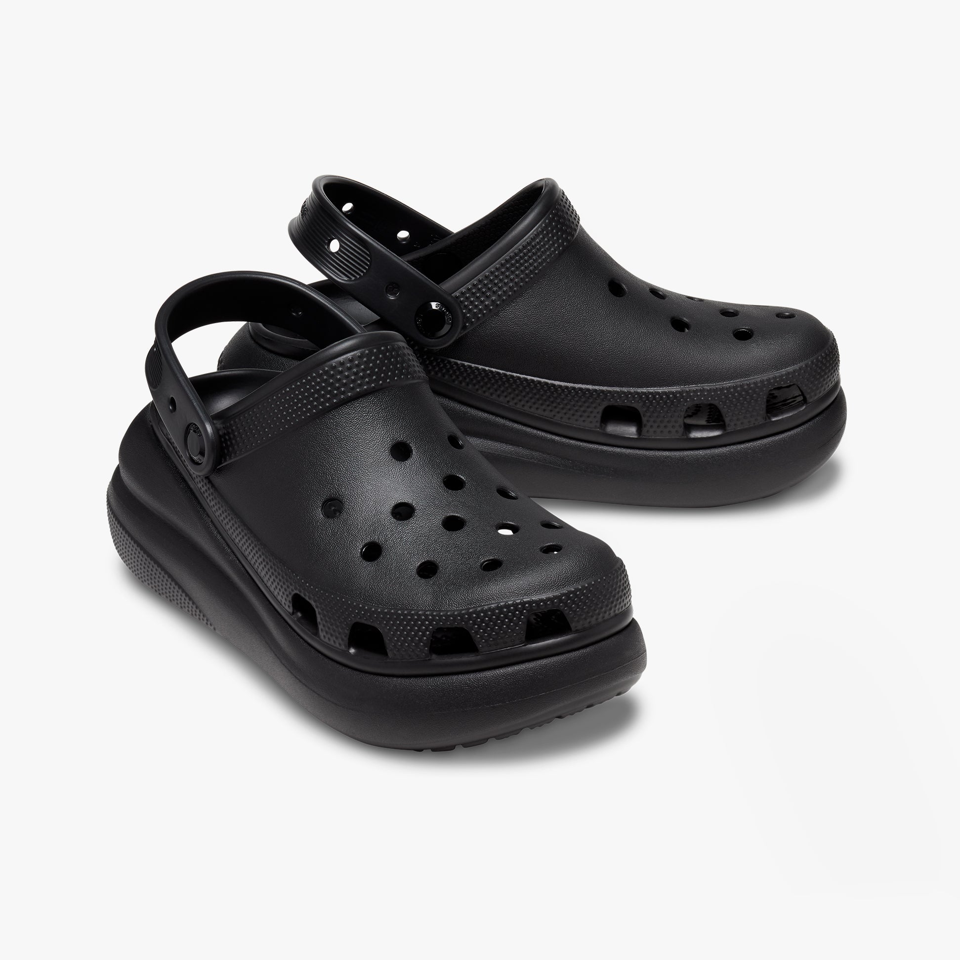 Crocs 207521-001 CLASSIC CRUSH Womens Clogs Black