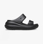 Crocs 207670-001 CRUSH SANDAL Womens Platform Sliders Black