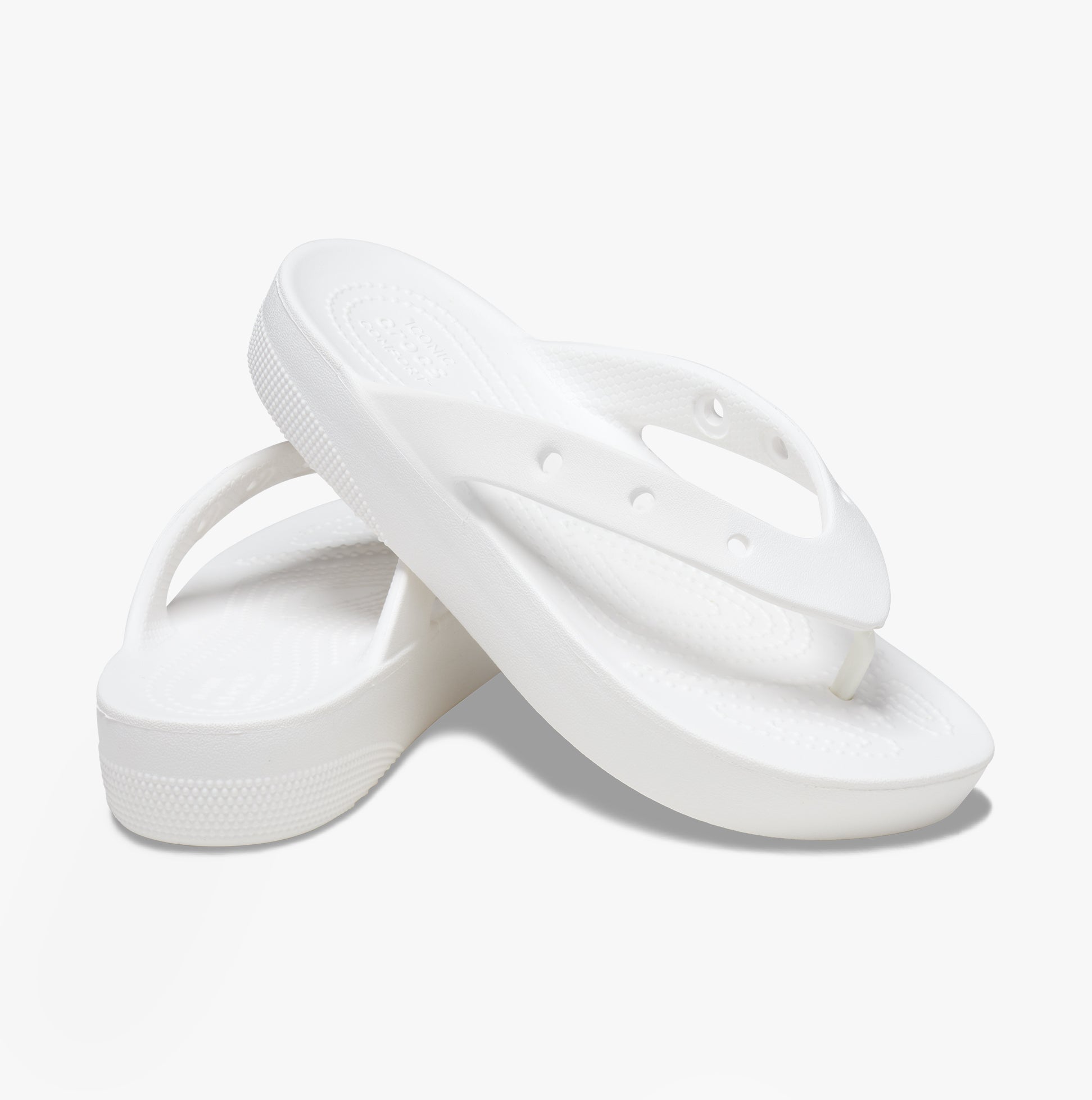 Crocs 207714-100 CLASSIC PLATFORM FLIP Womens Flip-Flops White