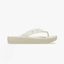 Crocs 207714-2Y2 CLASSIC PLATFORM FLIP Womens Flip-Flops Bone