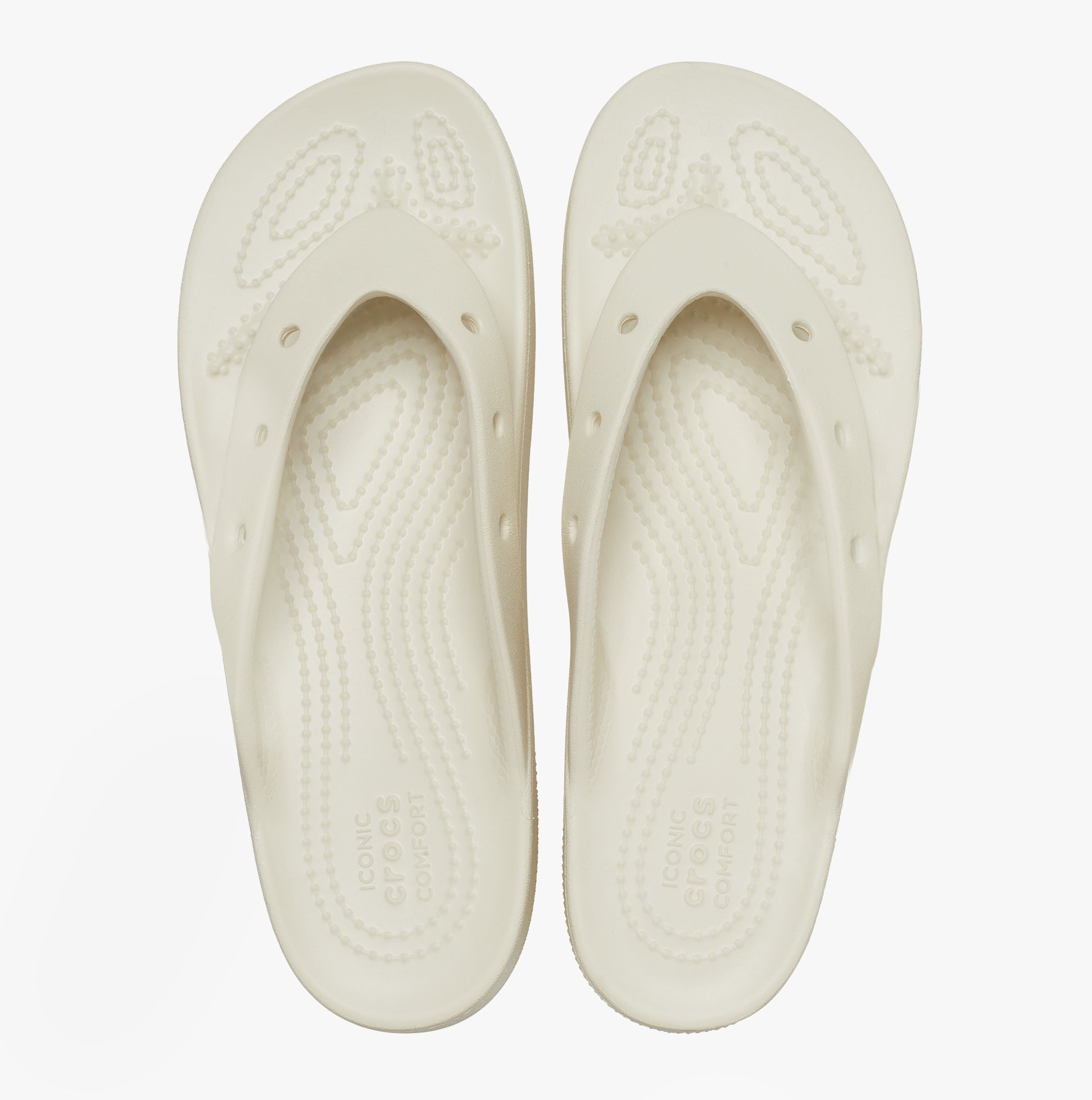 Crocs 207714-2Y2 CLASSIC PLATFORM FLIP Womens Flip-Flops Bone