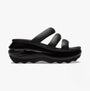 Crocs 209842-001 MEGA CRUSH TRIPLE STRAP Womens Sliders Black
