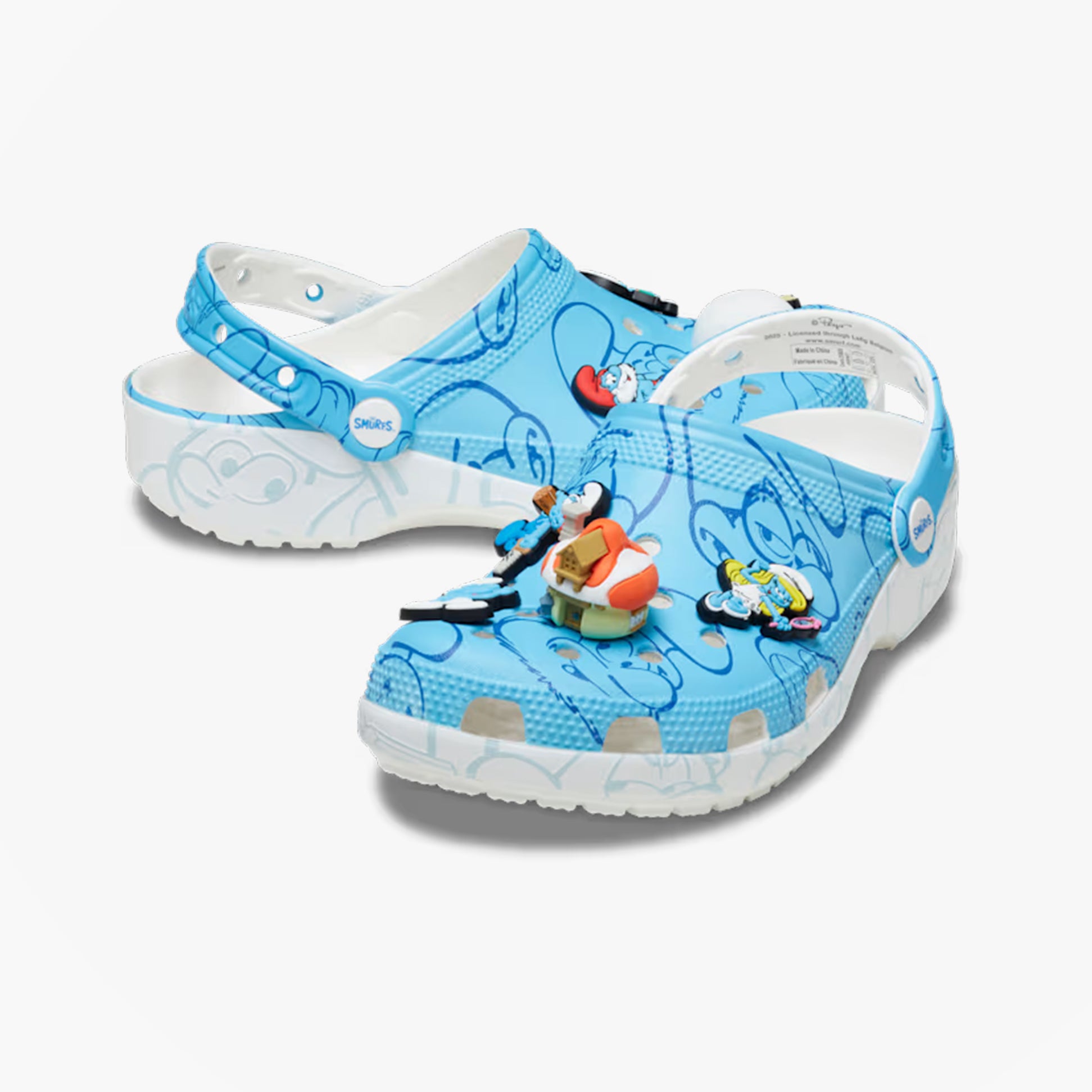 Crocs 210820-90H SMURFS CLASSIC Unisex Clogs Multi