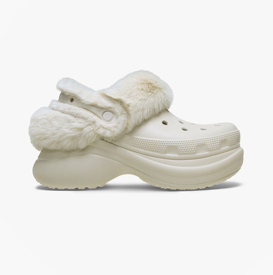 Crocs Womens BAE Lined Clog Stucco Cream