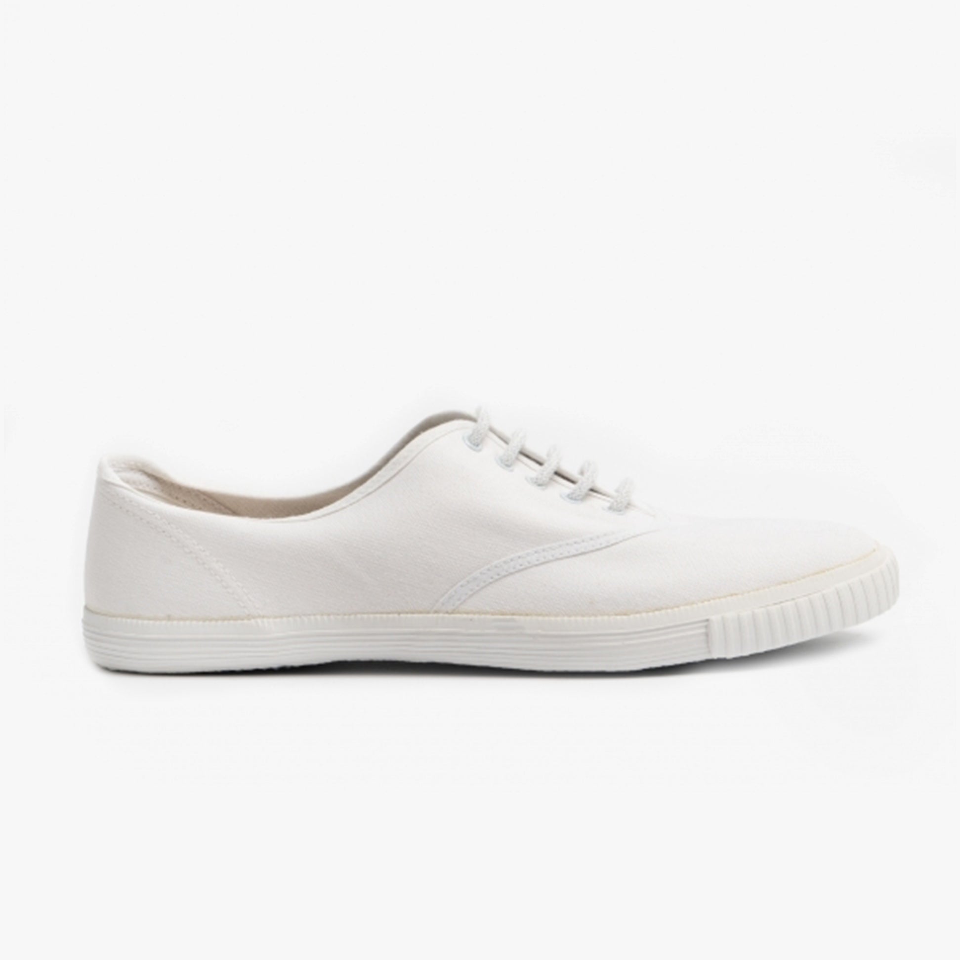 DEK R6301SR Mens Canvas Lace Up Shoes White