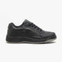 DEK ORLEANS Mens Coated Leather Trainers Black