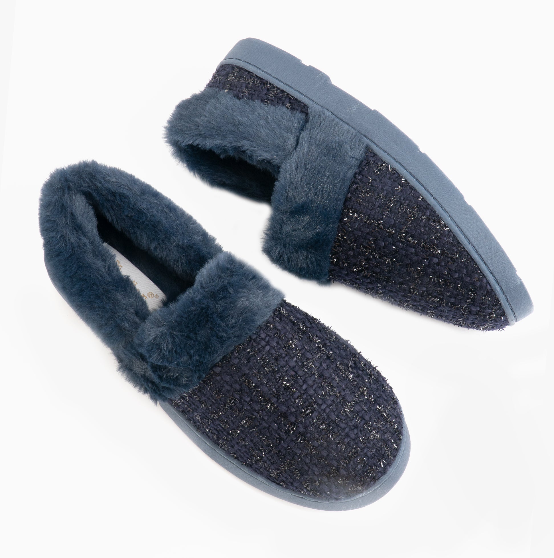 Dr Keller AVON Womens Full Slippers Navy