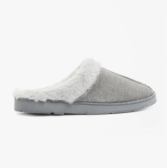 Dr Keller DECATOR Womens Mule Slippers Grey