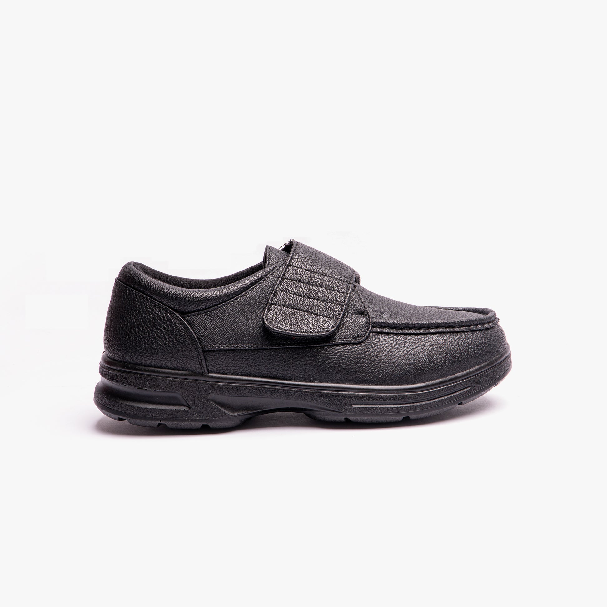 Dr Keller TONY Mens Touch Fasten Shoes Black