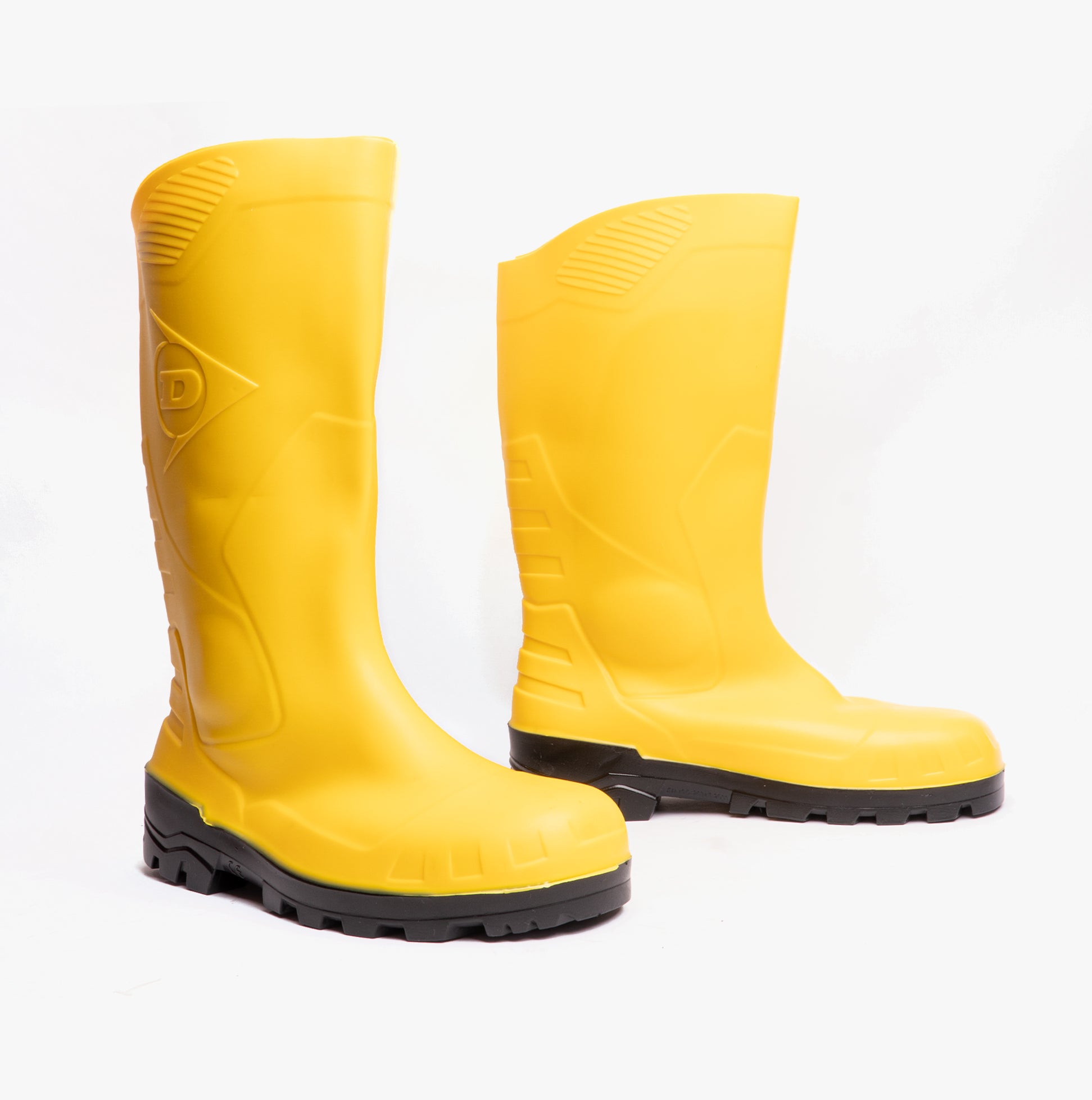 Dunlop DEVON Unisex Steel Safety Wellington Boots Yellow