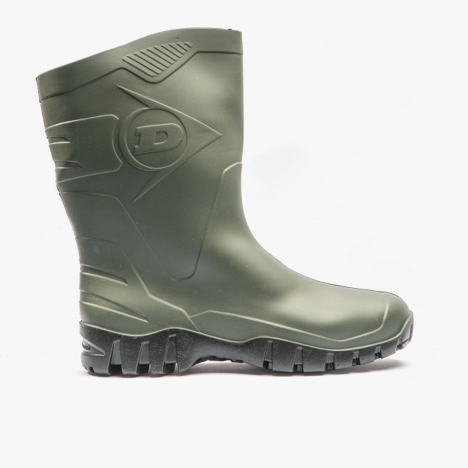 Dunlop DEE Unisex Half Length Wellington Boots Green