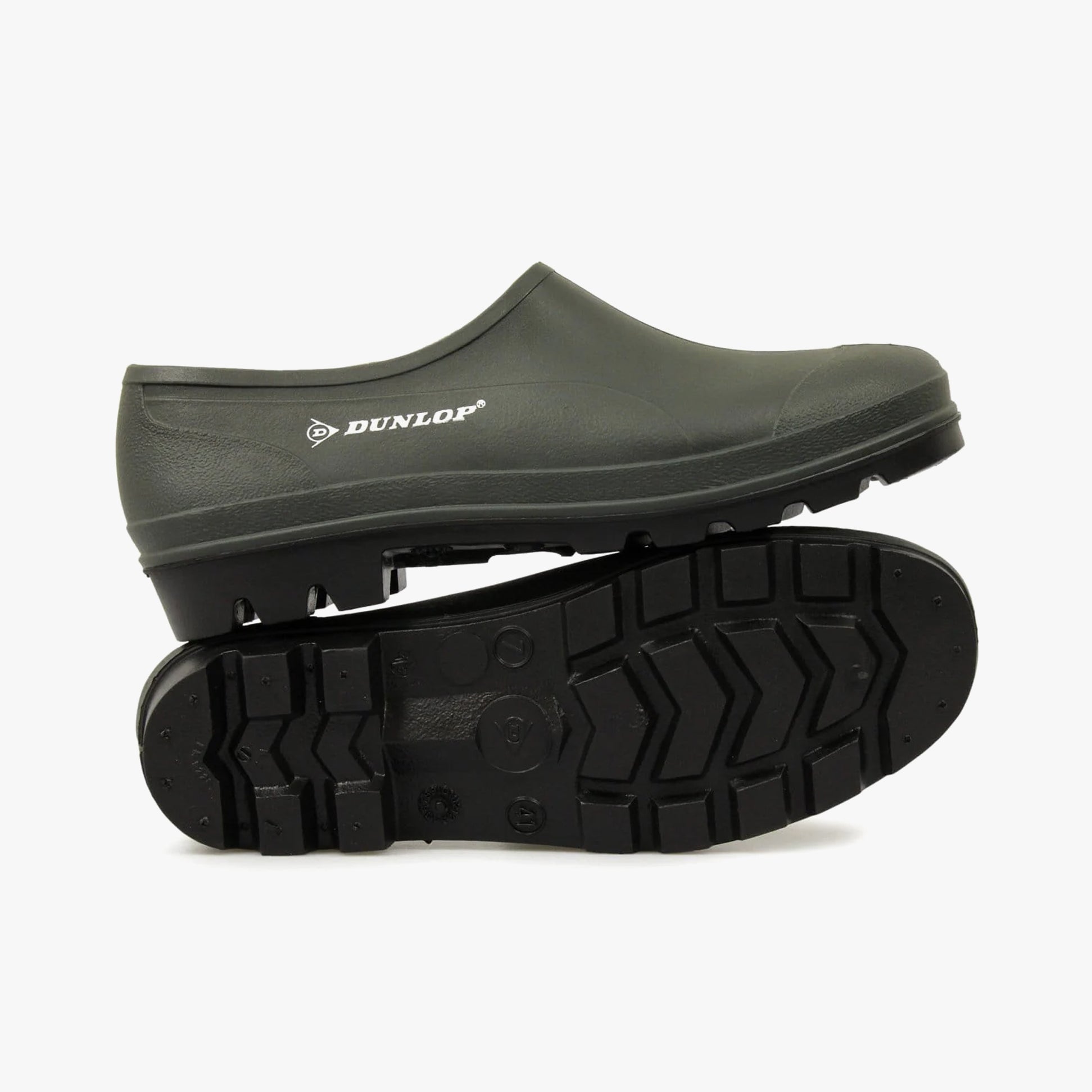 Dunlop GARDENER Hevea Rubber Garden Clog Dark Green