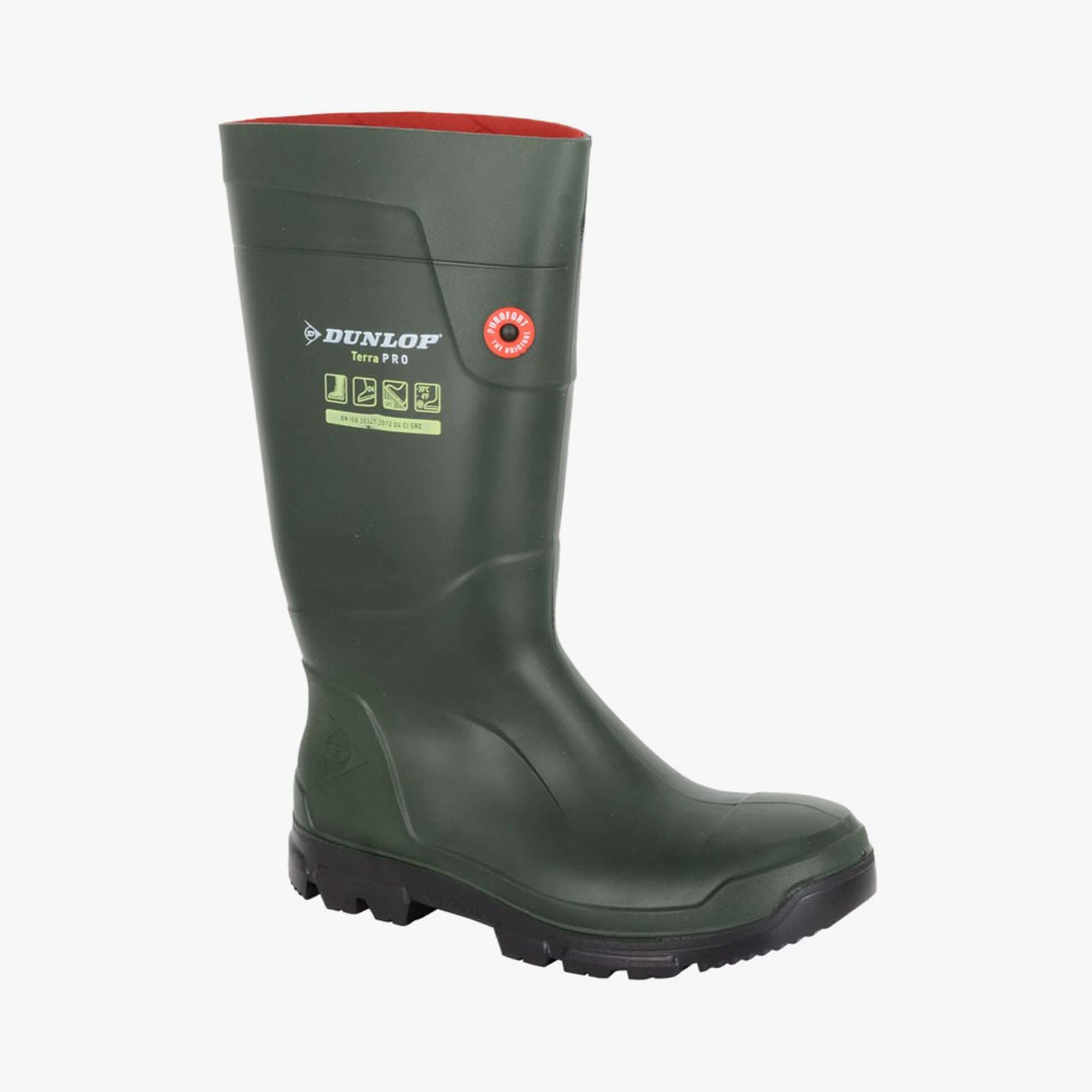 Dunlop Mens Wellington Boots Green