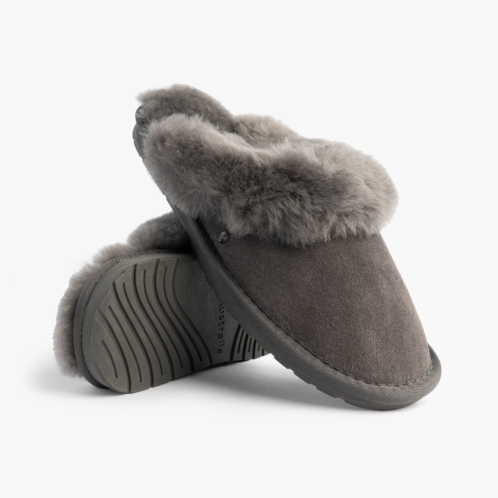 EMU Australia JOLIE Womens Mule Sheepskin Slippers Charcoal