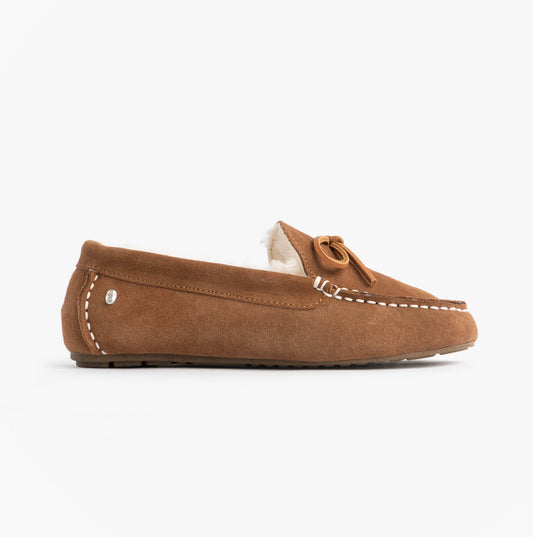 EMU Australia SANDRINE Womens Moccasin Slippers Chestnut