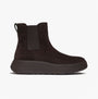 FitFlop F-MODE STITCH WARM SUEDE Ladies Chelsea Boots Chocolate Brown