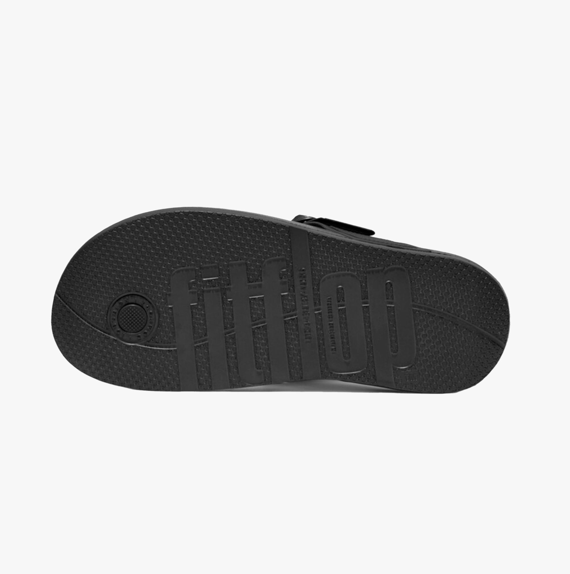 FitFlop iQUSHION ADJUSTABLE BUCKLE Womens Toe Post Sandals All Black