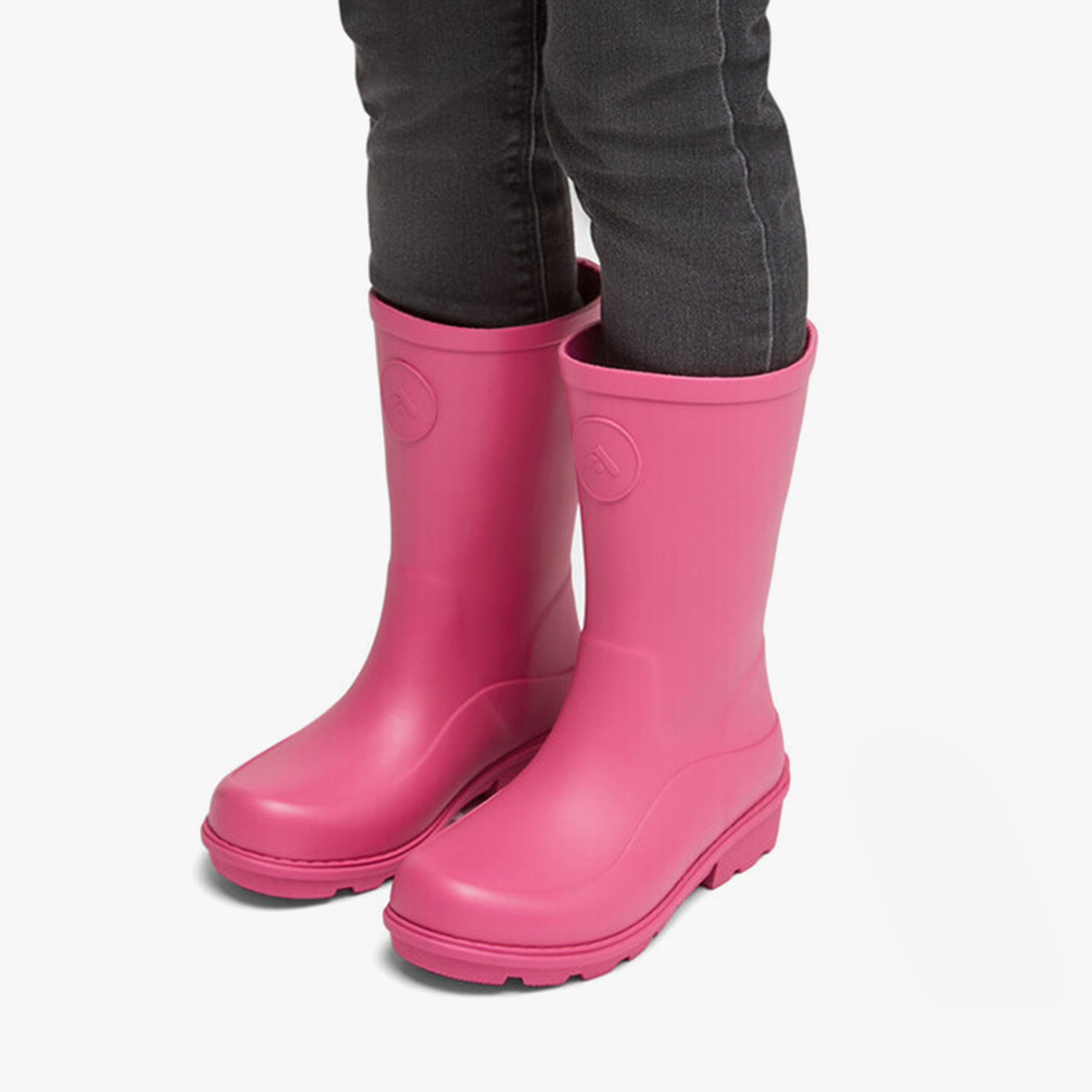 FitFlop WONDERWELLY Kids Rain Boots Pink Jam