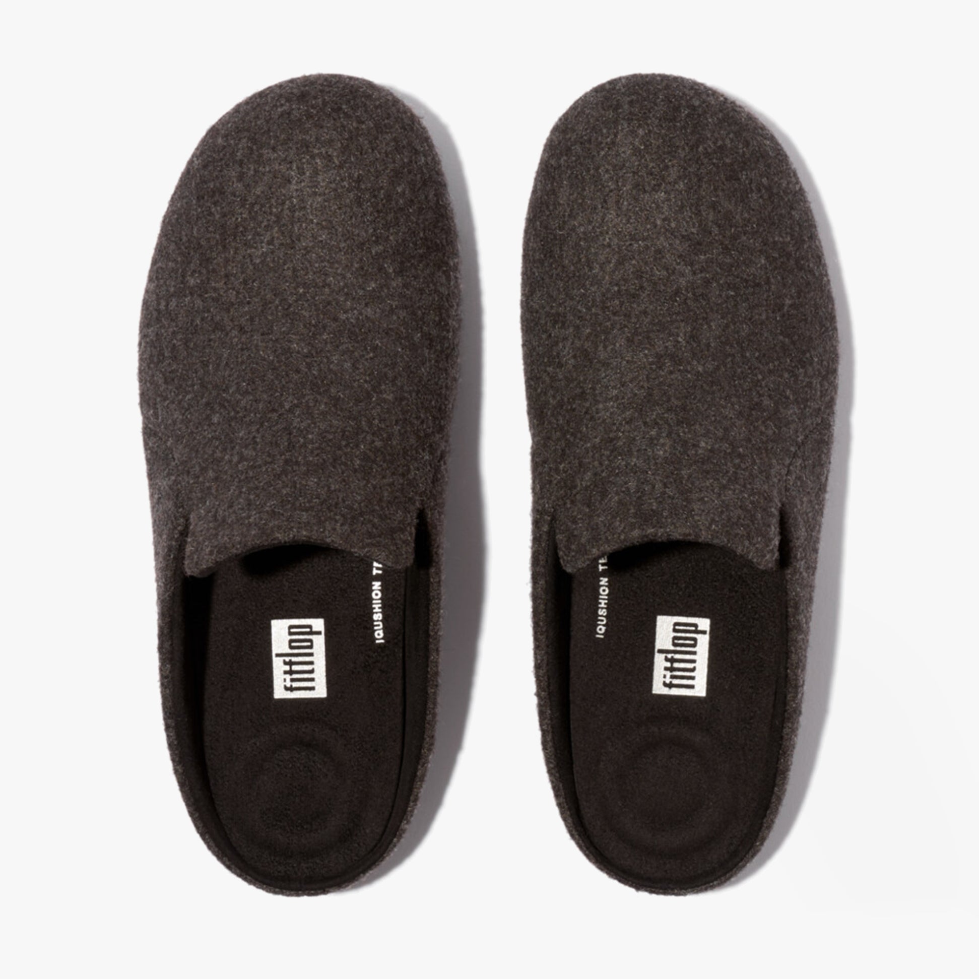 FitFlop CHRISSIE II HAUS E01 Womens Felt Slippers All Black