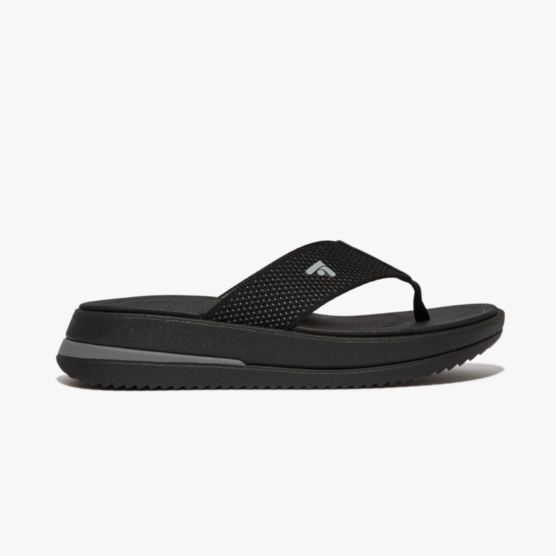FitFlop SURFF TWO-TONE WEBBING Womens Toe Post Black