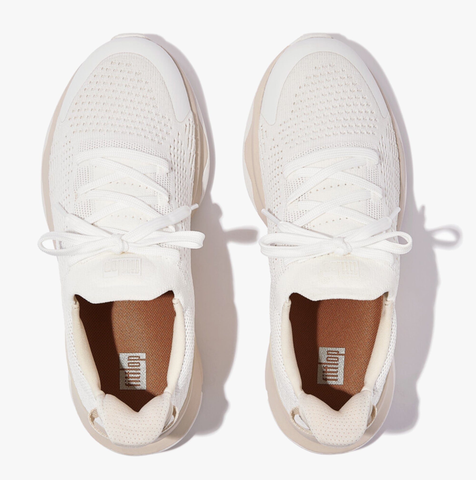 FitFlop VITAMIN FFX KNIT Womens Trainers Urban White/Paris Beige